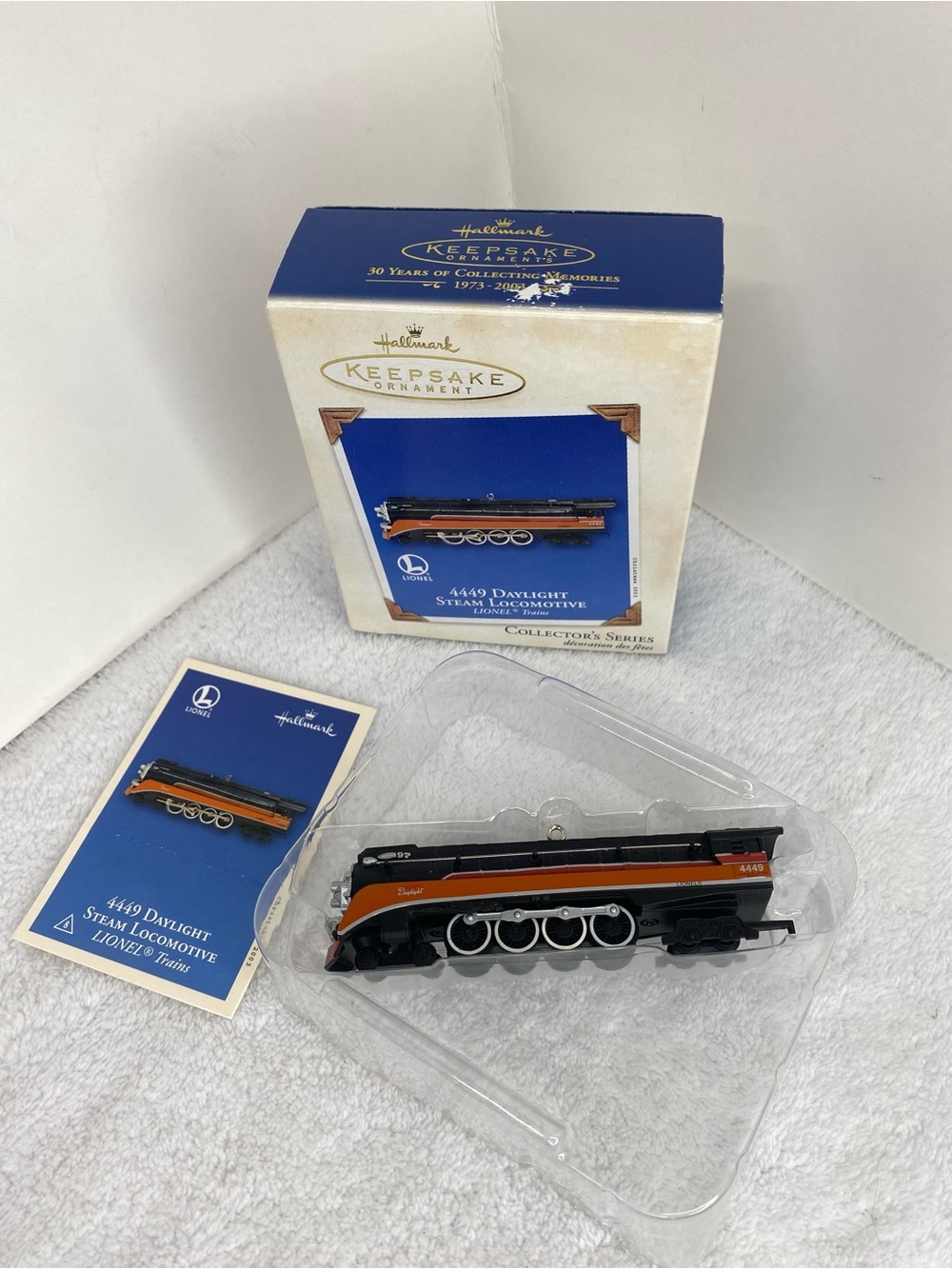 Hallmark Keepsake 4449 Daylight Steam Locomotive Lionel Train 2003 Ornament